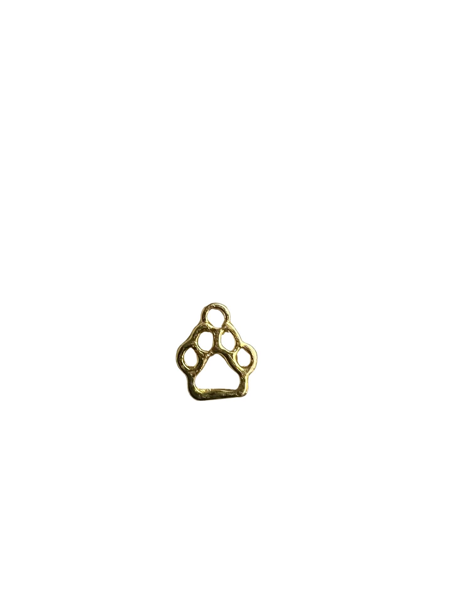 Gold Paw Print Charm