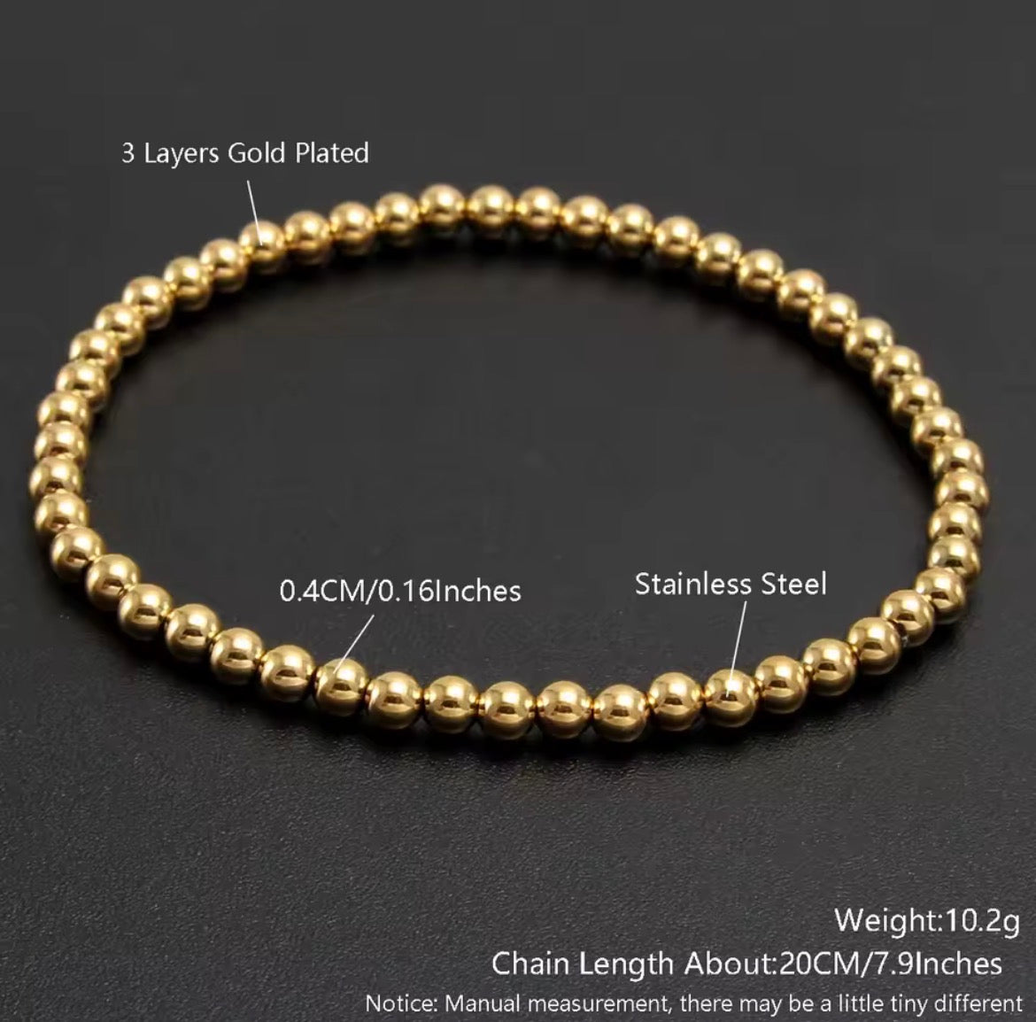 Stretchy Gold Bracelet