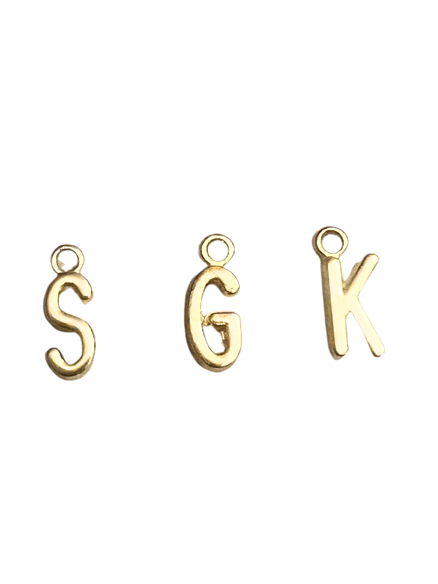 Gold Letter Charms