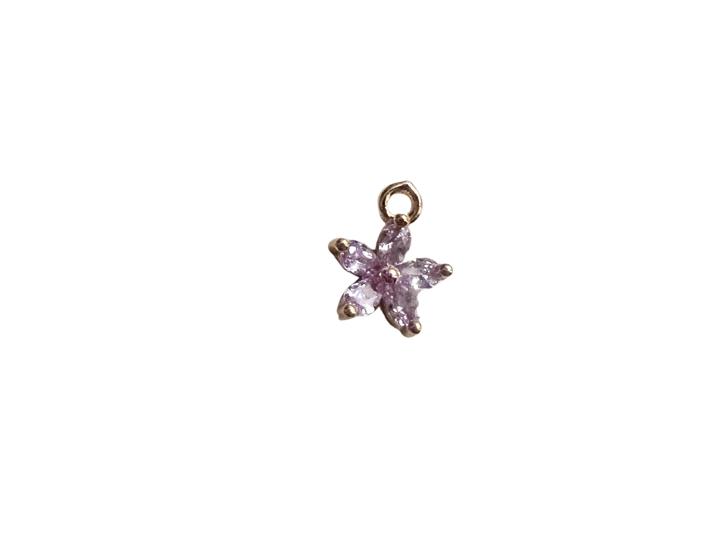 Purple Flower Charm