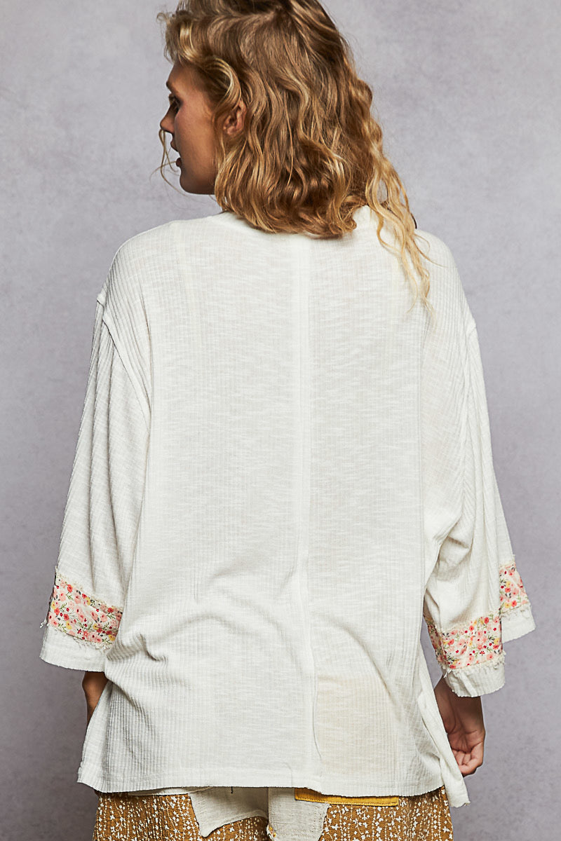 POL Floral Peace Patch T-Shirt