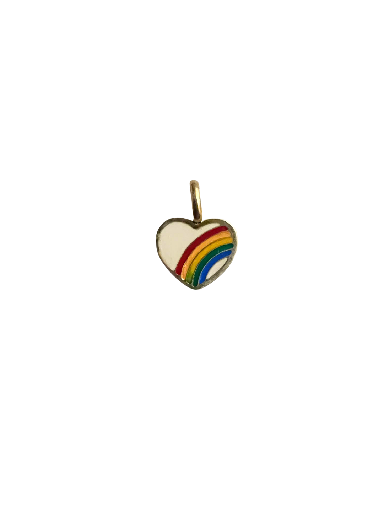 Rainbow Heart Charm