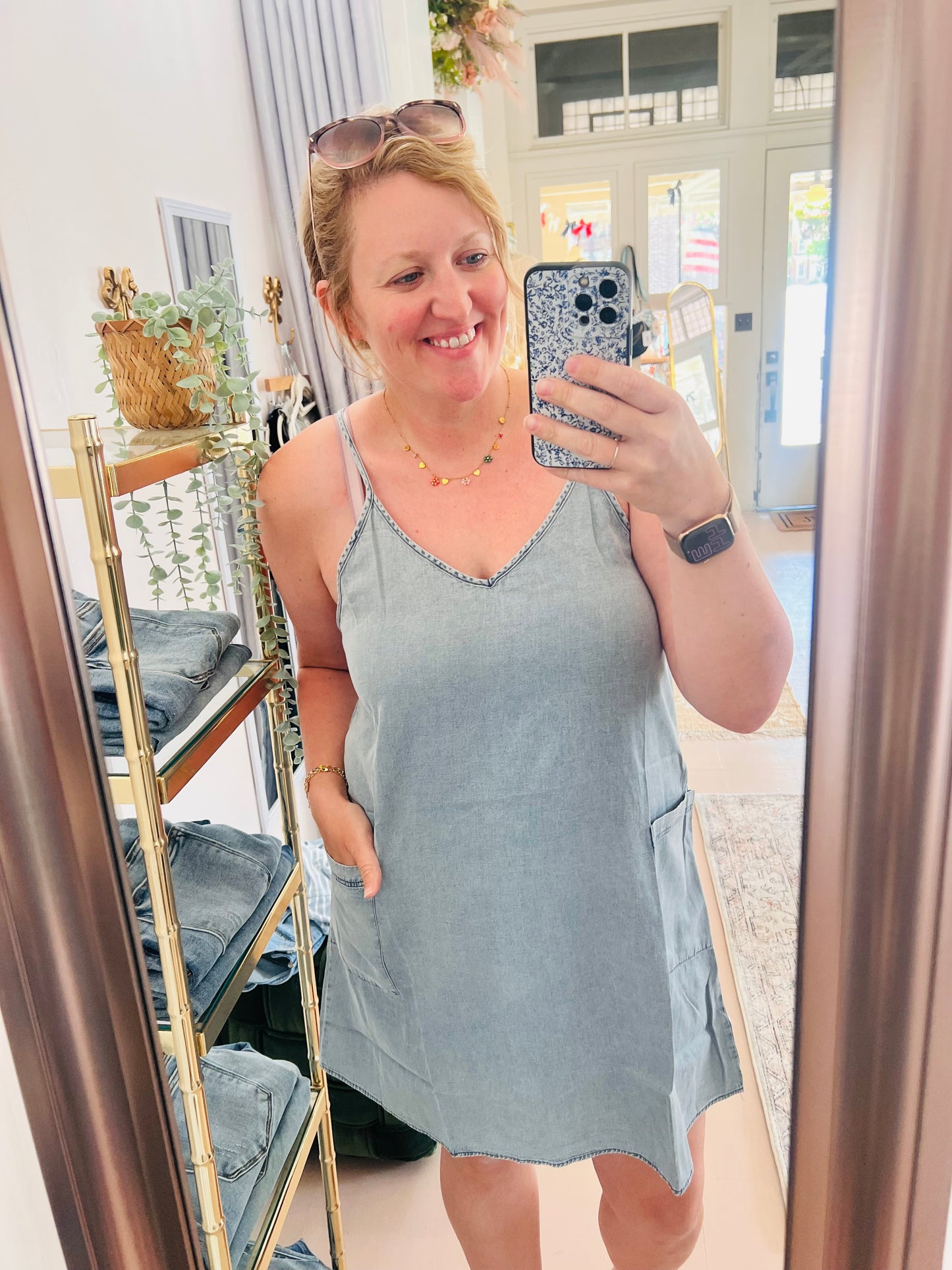 Mittoshop Denim Pocket Dress