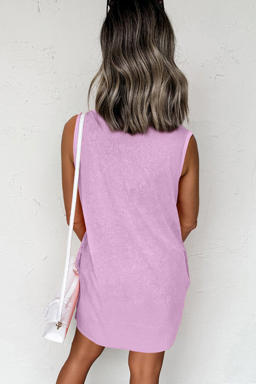 Mineral Wash Tank Dress with Pockets
