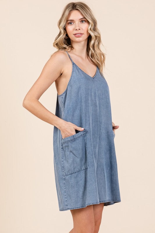 Mittoshop Denim Pocket Dress