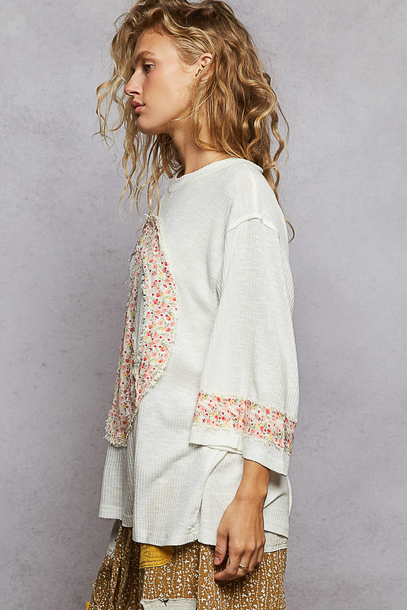 POL Floral Peace Patch T-Shirt