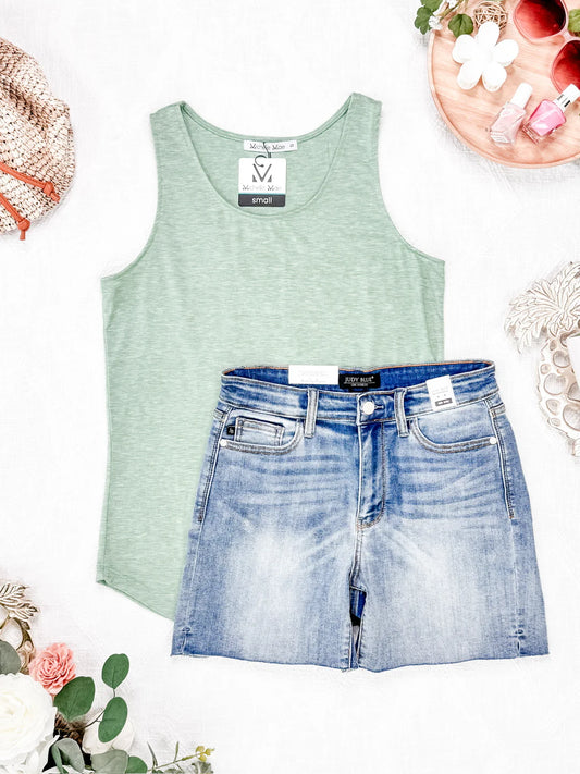 Michelle Mae Tiffany Tank - Sage