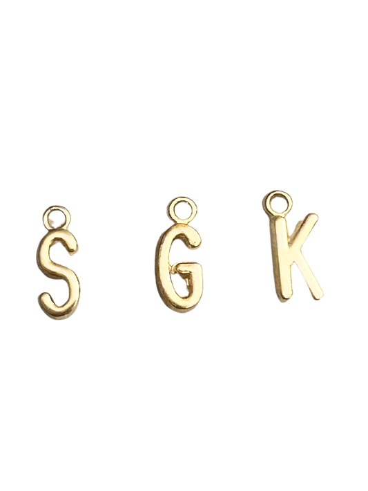 Gold Letter Charms