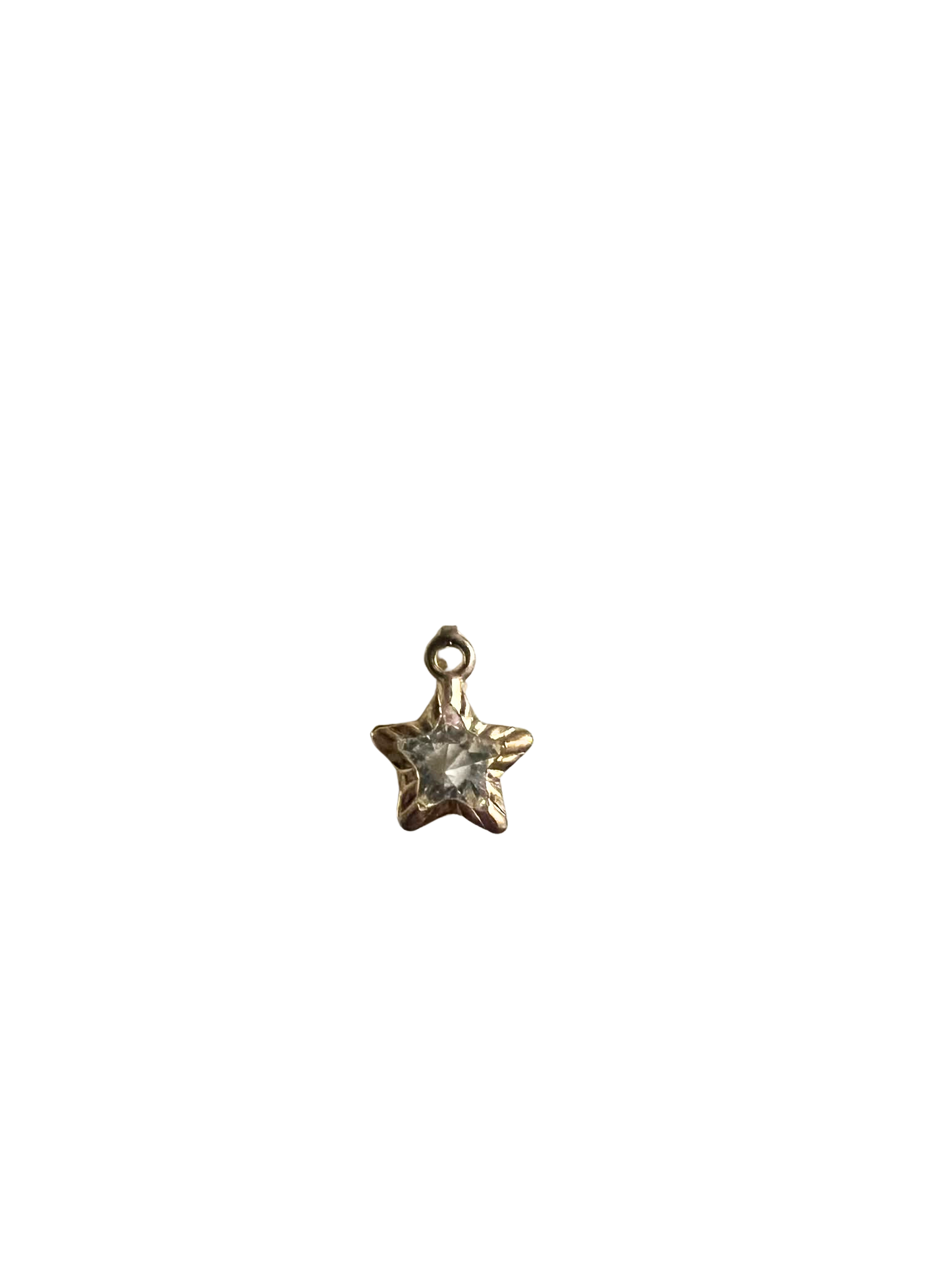 Gold Diamond Star Charm