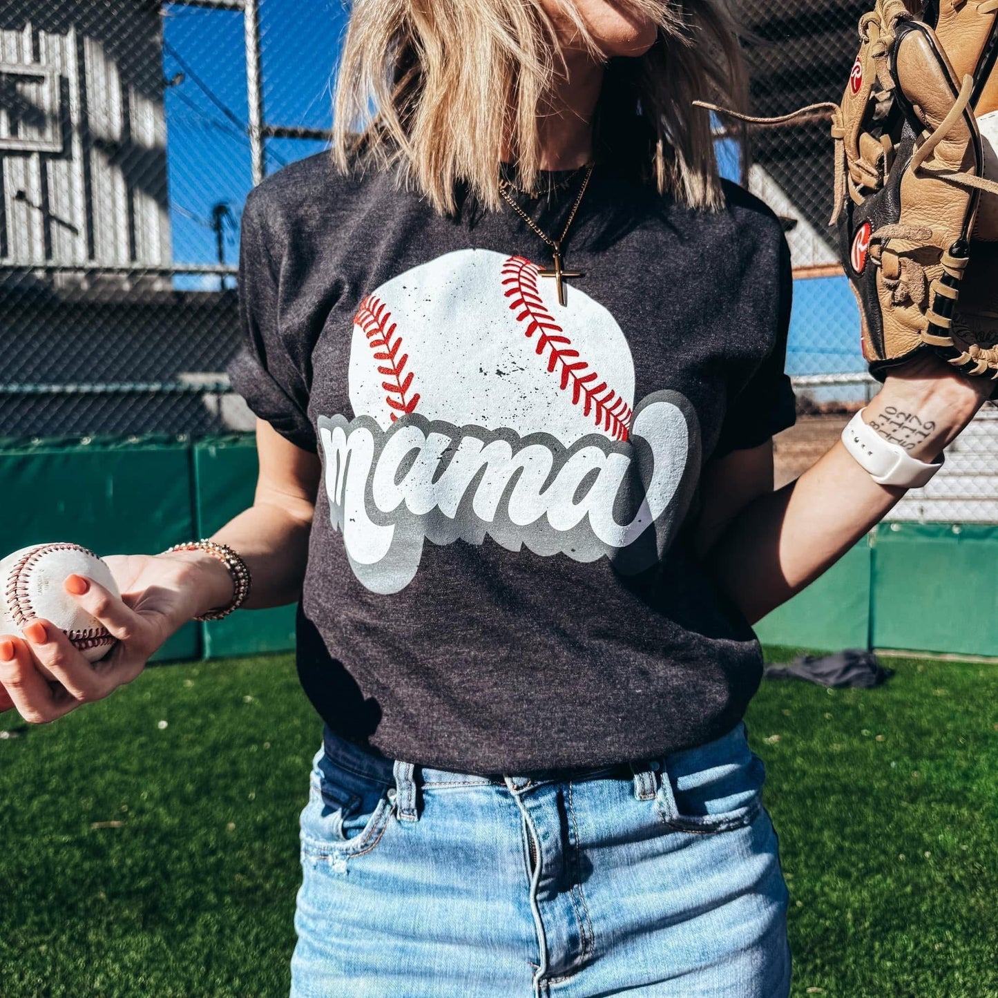 Baseball Mama Graphic Tee
