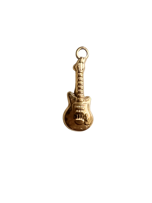 Gold Guitar Charm