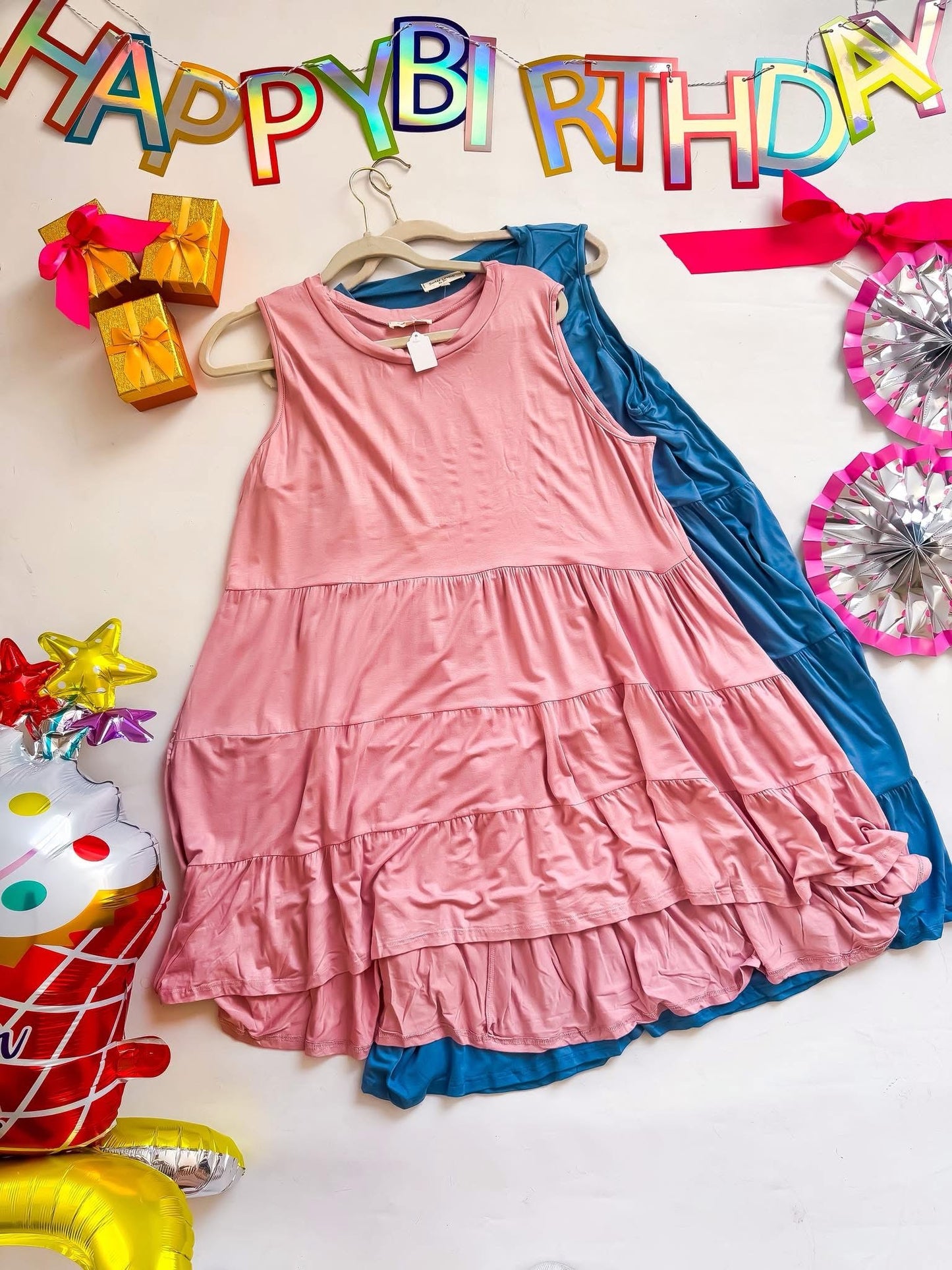 Sweet Jen Tiered Dress - Navy