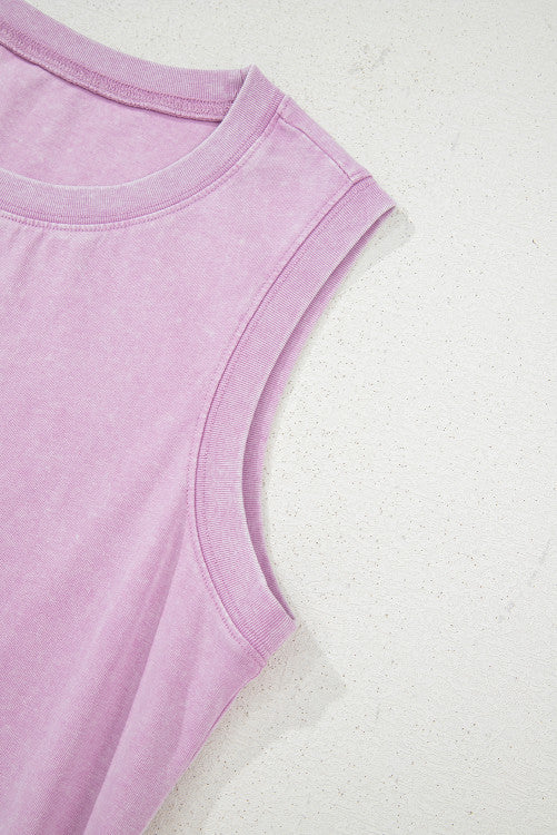 Mineral Wash Tank Dress with Pockets