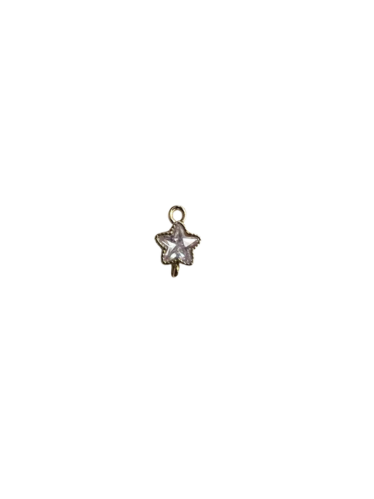 Gold Star Diamond Charm