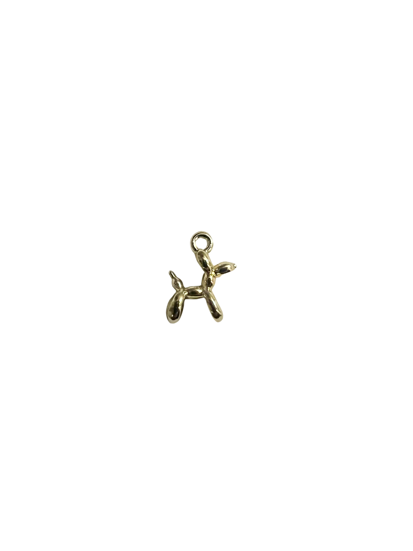 Gold Balloon Dog Charm