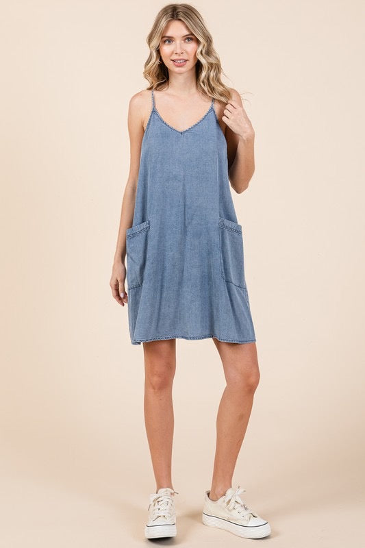 Mittoshop Denim Pocket Dress