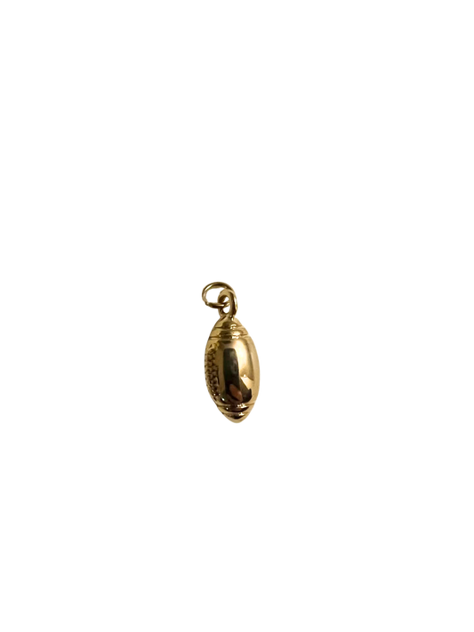 Gold Football Charm