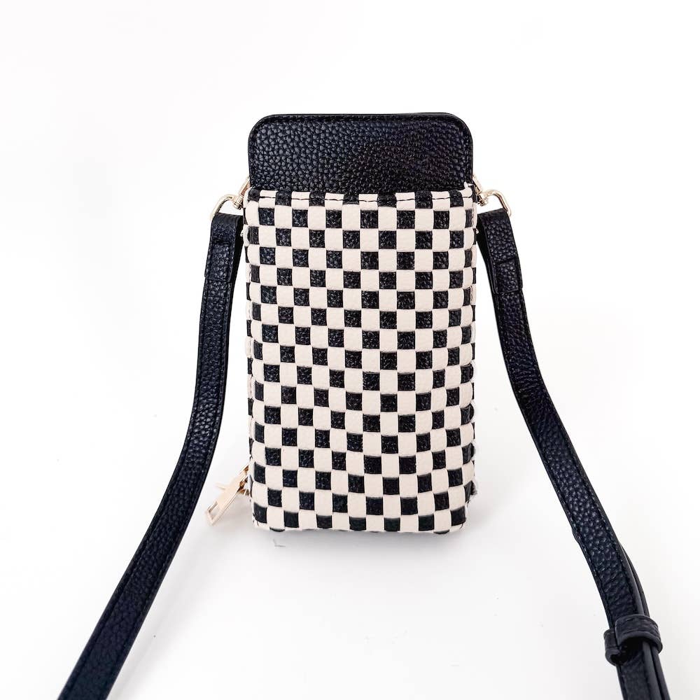 Woven Double Duty Phone Bag : Woven Black