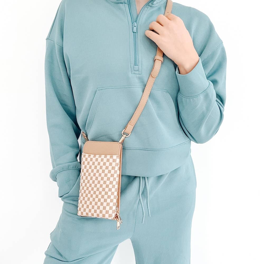 Woven Double Duty Phone Bag : Woven Black