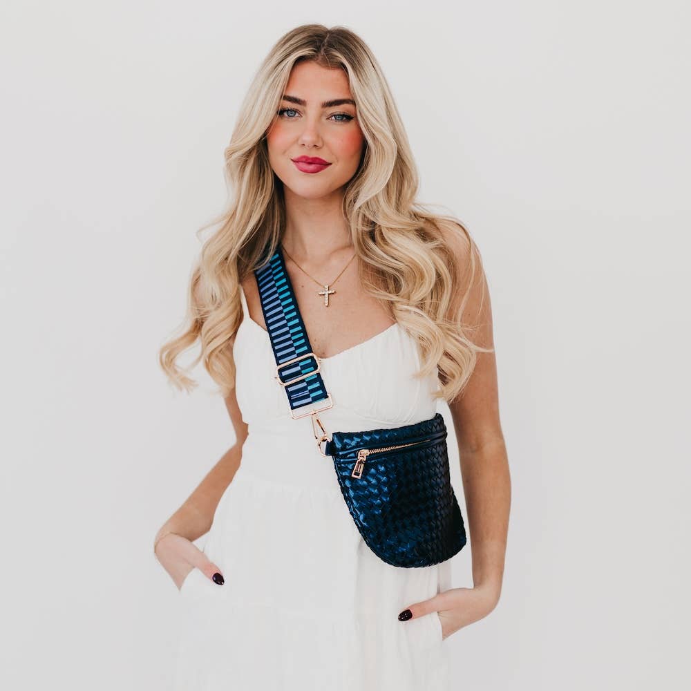 Westlyn Woven Bum Bag- Black